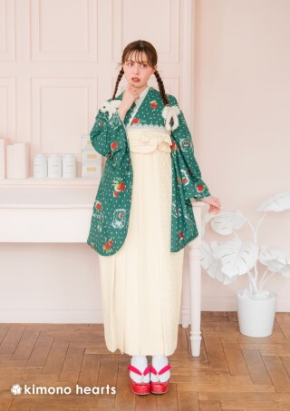 No.11616 イチゴ柄/白