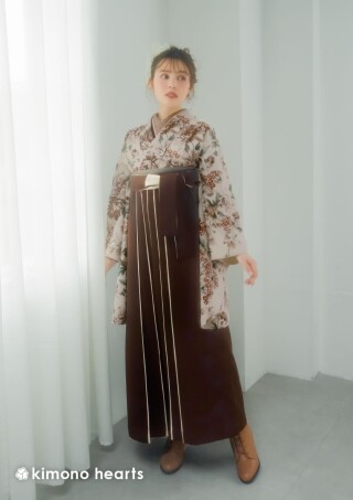 No.5906 花柄×茶色