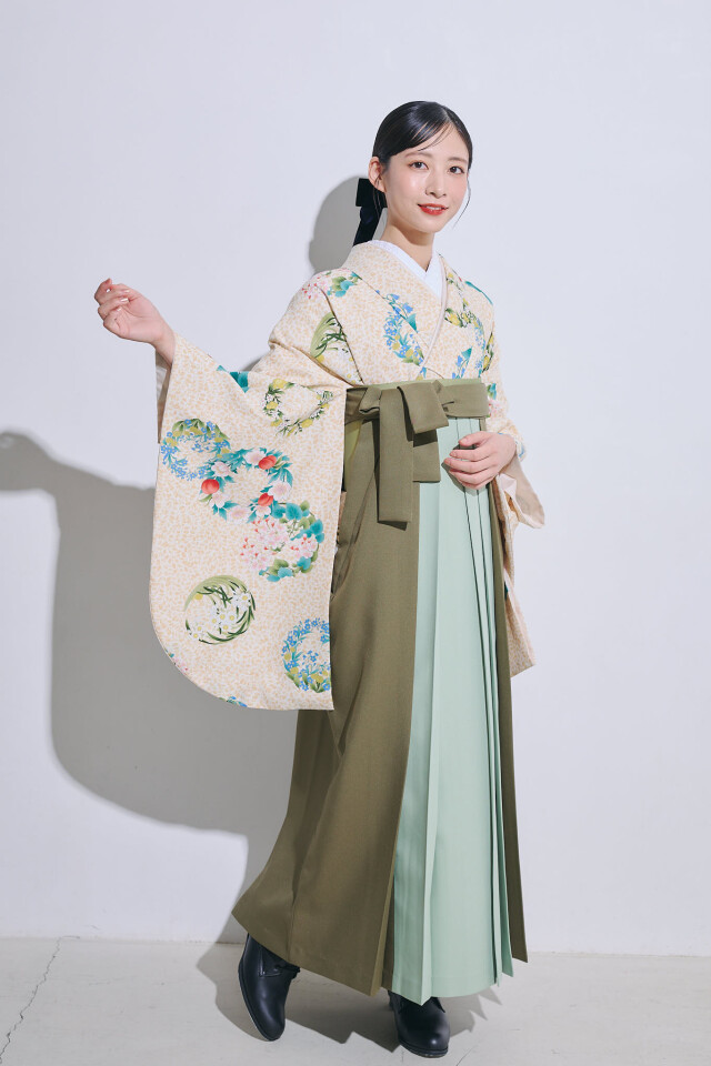 【二尺袖】草原の恋歌 【袴】ムジサンドの衣装画像2