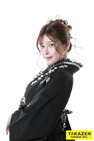 No.4485 ヴィンテージスタイル　黒/オールブラック　シンプル刺繍　洋風　ドレス袴ネットレンタル　ブーツスタイル　R22025