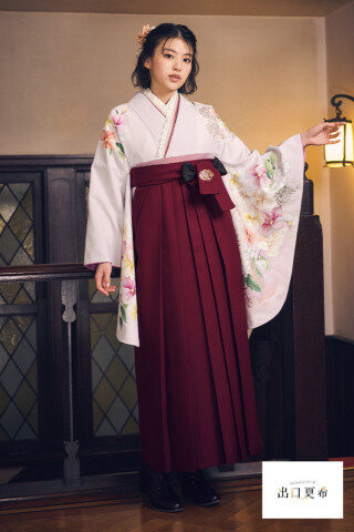 No.4497 出口夏希ブランド袴ネットレンタル　正統派古典　ピンク　古典柄　シンプル　控えめ　上品な袴コーデ　R26084