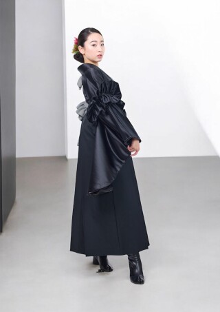 千鳥柄バイカラー