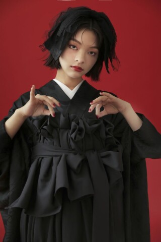aimme　original　tiered　frill　 HAKAMA