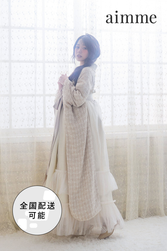 ベージュ×ベージュ 卒業袴の衣装画像1