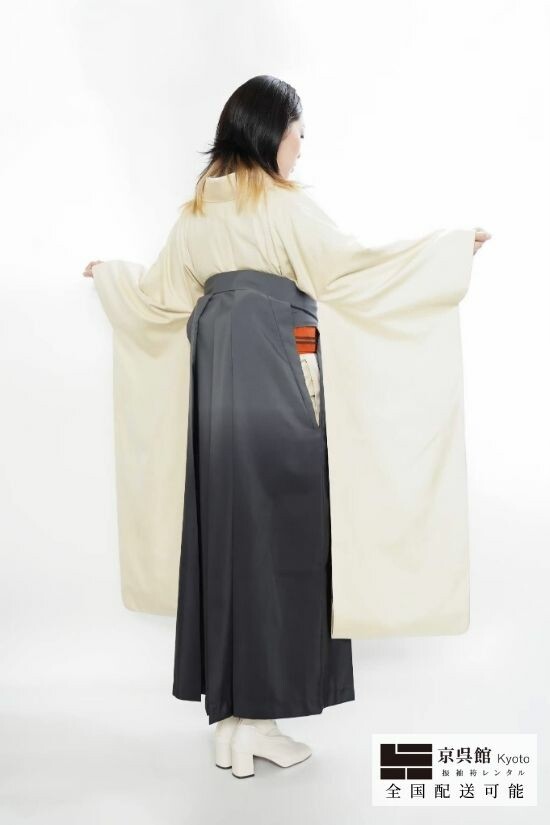 紬 × グラデーション袴の衣装画像2