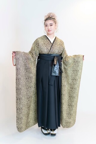 No.13545 WAFRICA着物 × 無地袴