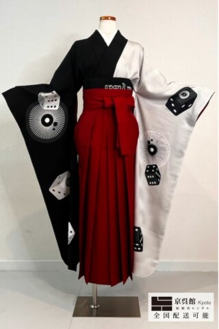 No.13555 振袖・袴セット　Dice