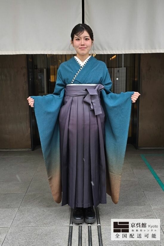 極鮫ぼかし × グラデーション袴の衣装画像1