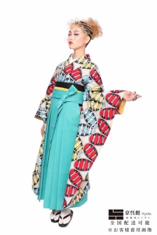 WAFRICA着物 × 無地袴