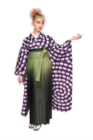 No.13566 WAFRICA着物 × グラデーション袴