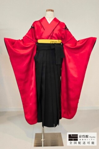 No.13567 振袖・袴セット　Tribal Red