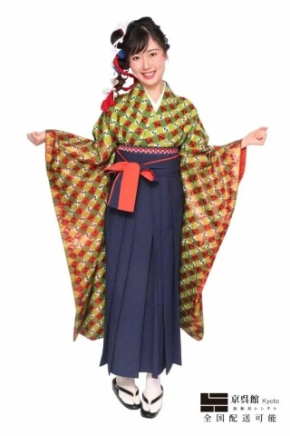 No.13571 WAFRICA着物 × 無地袴