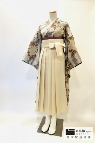 No.13572 牡丹に蝶肩スワロ × 無地袴