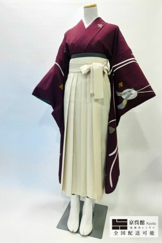 No.13573 トランプうさぎ × 無地袴