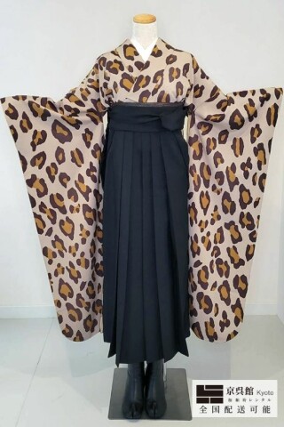 No.13578 アニマル「レオパード」 × 無地袴