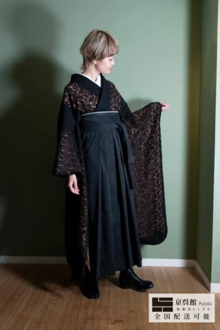 レオパードレース × オリジナルスエード袴