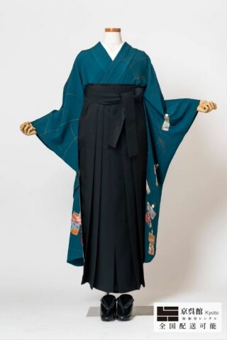 No.14088 立ち雛と芒×無地袴