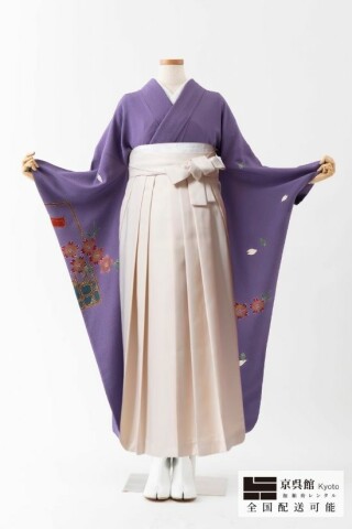 No.14095 花かご×無地袴