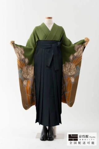 No.14100 ふり染め×無地袴