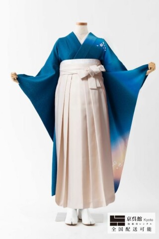 No.14107 桜ラメぼかし×無地袴