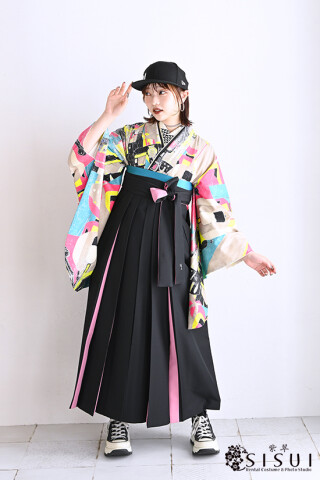 No.569 着物_1822　袴_1157L