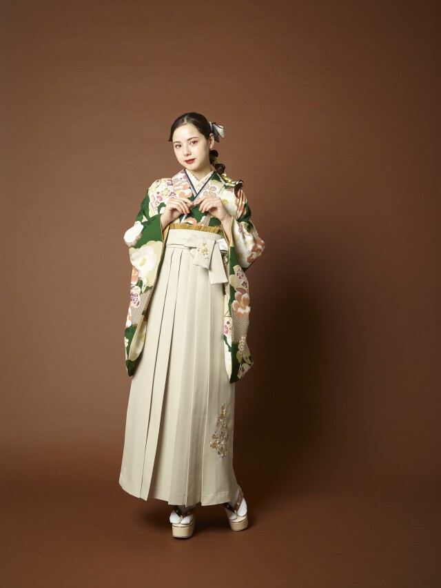 卒業式着物&袴レンタルパックの衣装画像1