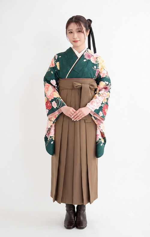 グリーン×ベージュの衣装画像1