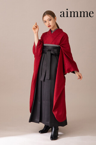 No.7539 オリジナル”朱殷”×レザー袴