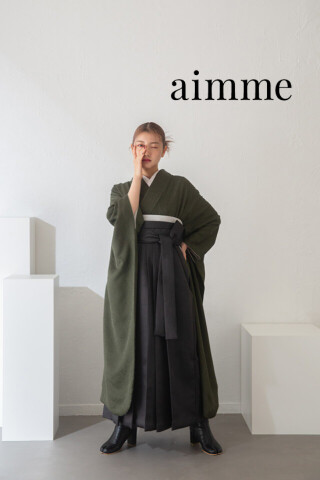 No.7541 オリジナル”翡翠”×レザー袴