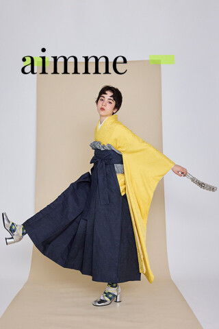 No.7566 黄蓮×デニム袴