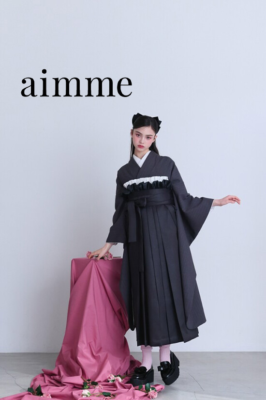 aimmeオリジナルストライプ着物の衣装画像1