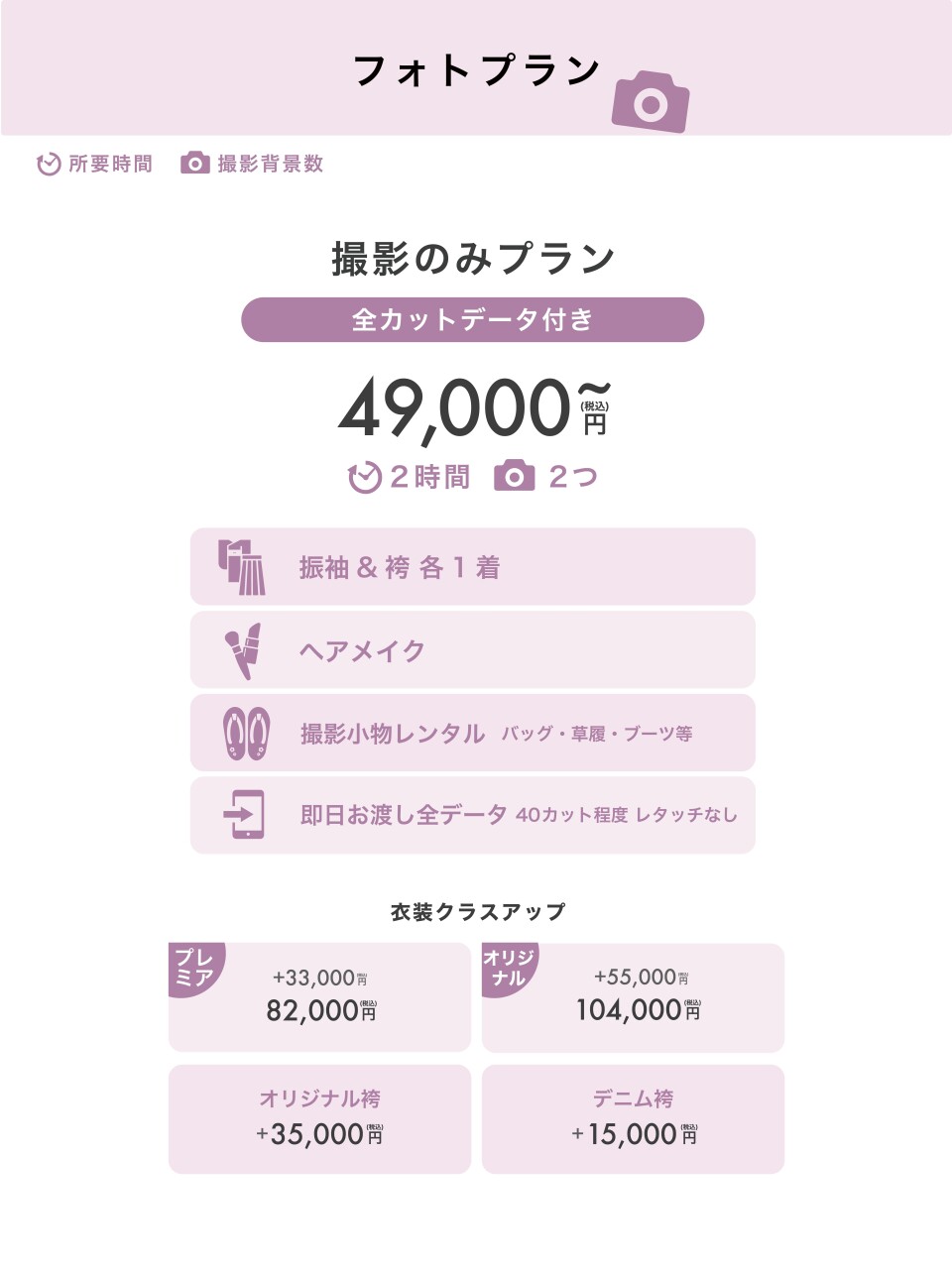 撮影のみプラン (1)