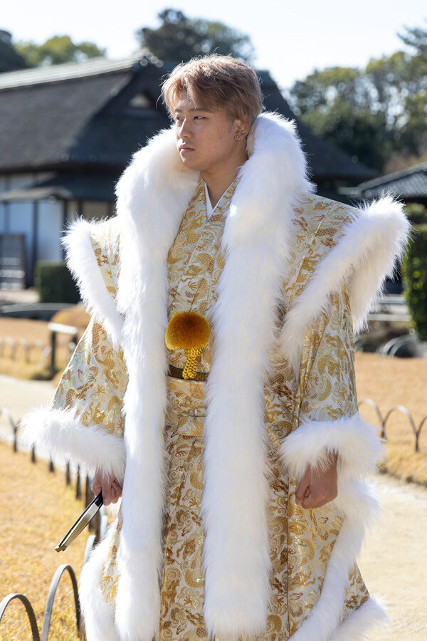 陣　金欄オリジナル羽織袴の衣装画像1