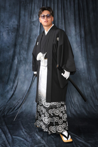 No.14785 成人式　男袴レンタル　岡山辻が花レンタル　伝統