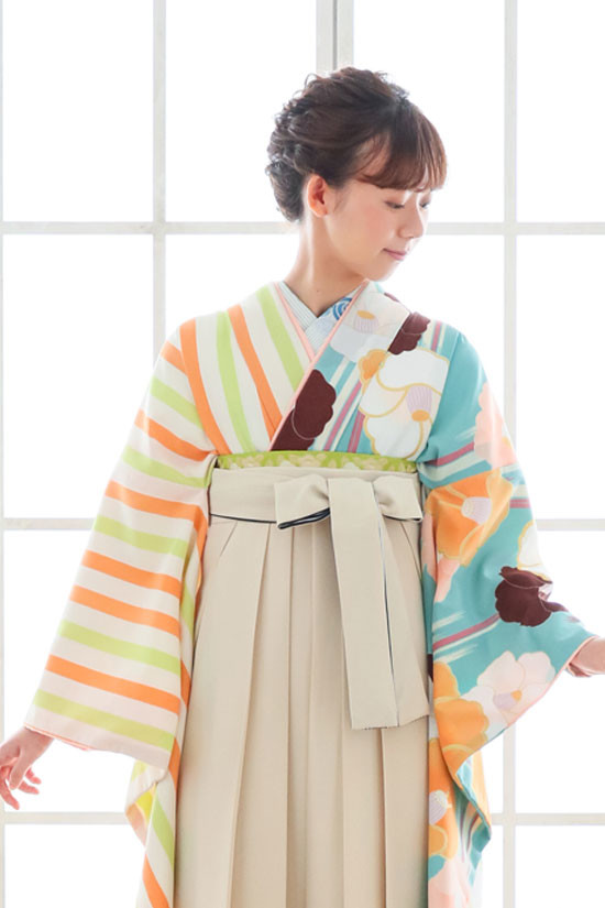 ひいな レトログリーン No 2649 らかんスタジオ仙台東店 My袴 はかま ひいな レトログリーン No 2649 らかんスタジオ仙台東店 My袴 はかま