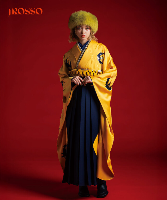 【卒業袴】優しく満ちる陽彩美☆月影の桜 山吹J-ROSSOの衣装画像3