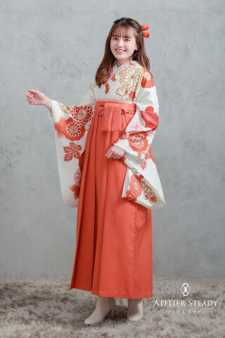 No.14137 クリーム×オレンジ 丸菊