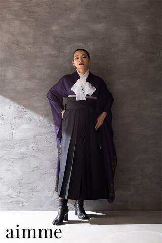 【弓ライカ着用】No,4229×ブラック袴