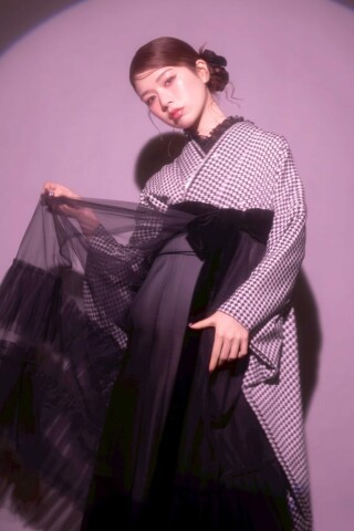 オリジナル千鳥柄×HAKAMA [black]