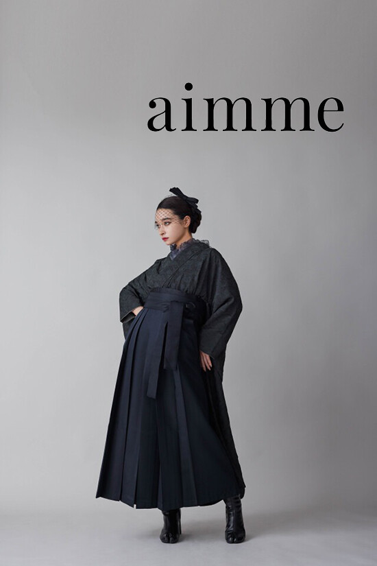 【弓ライカ着用】オリジナルライン ブラックレース×ブラック袴の衣装画像1