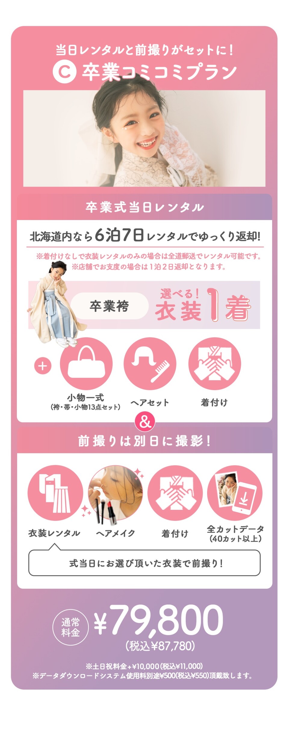 卒業コミコミクラスフリー
