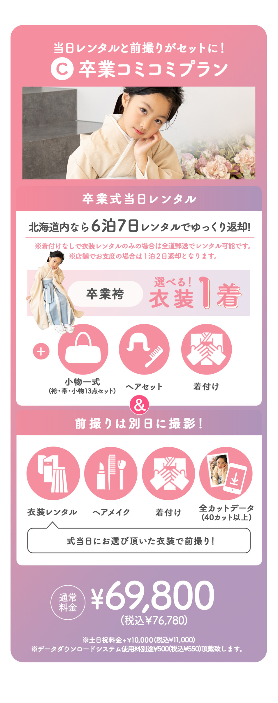 卒業コミコミクラスフリー