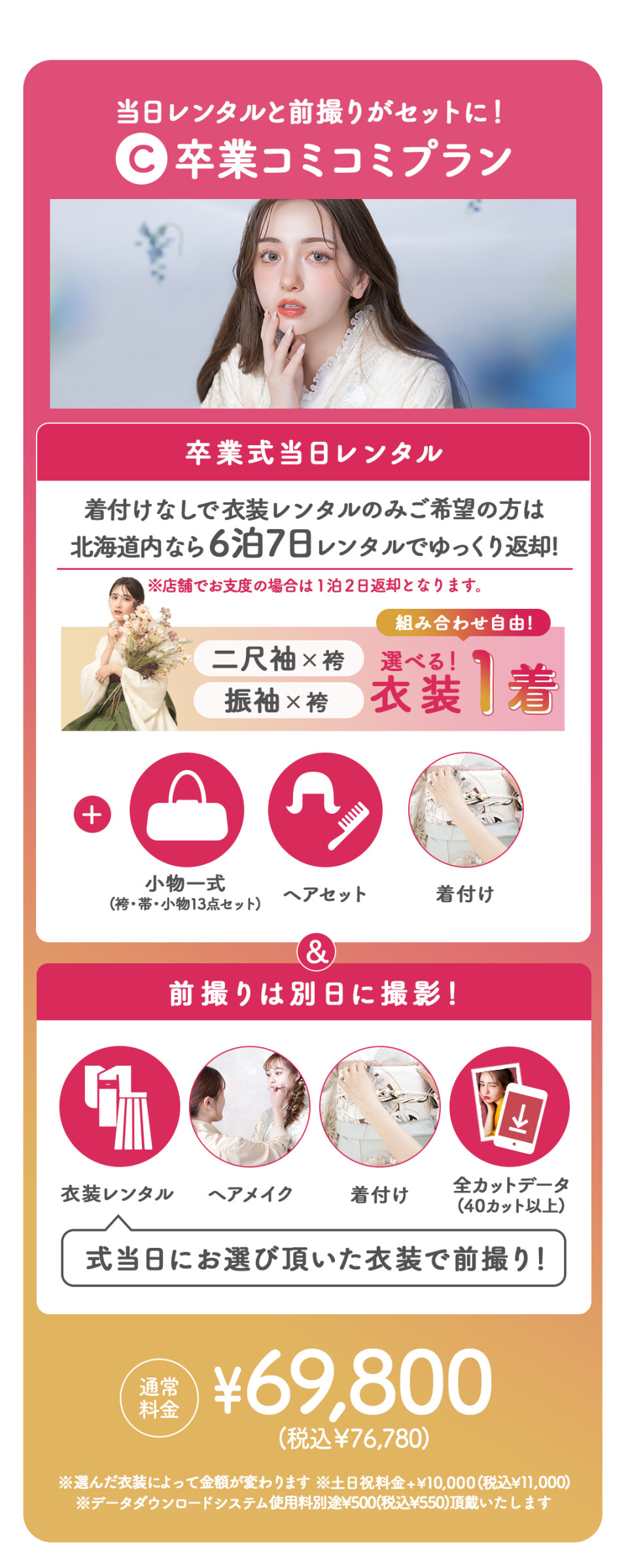 卒業コミコミプラン