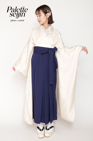 No.9037 クリーム×紺