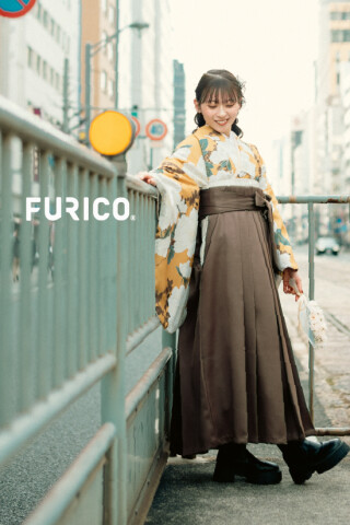 No.12484 マスタード×ブラウンフェイクレザー