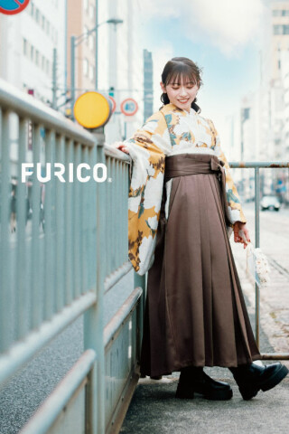 マスタード×ブラウンフェイクレザー