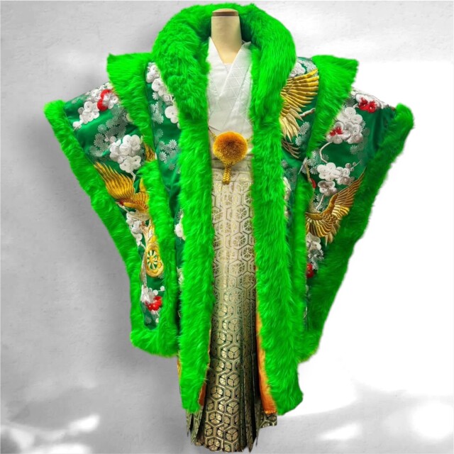 【男袴】BASARA　＃緑＃派手男子の衣装画像1