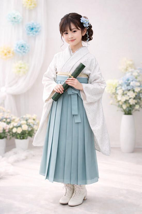 【小学生袴】140cmからご用意　＃清楚＃かわいいの衣装画像1