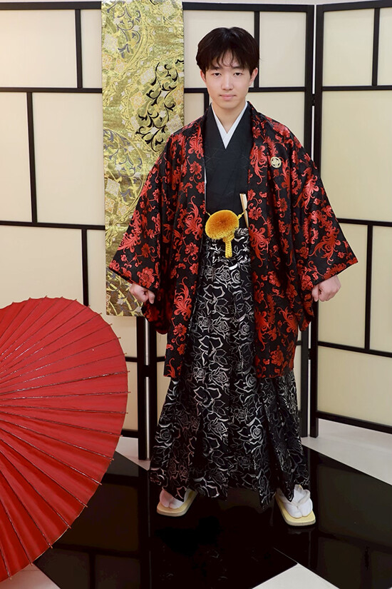 【男袴】#バラ#派手男子の衣装画像1