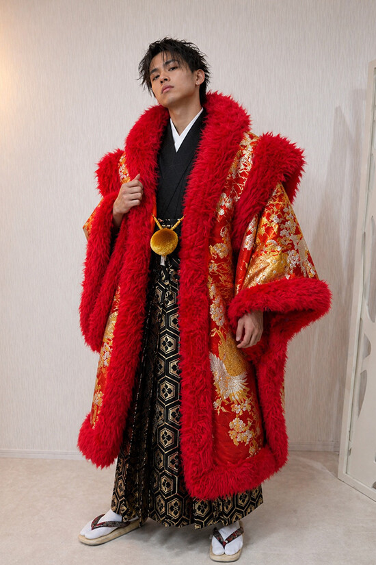 【男袴】BASARA #ゴールド#派手男子の衣装画像1